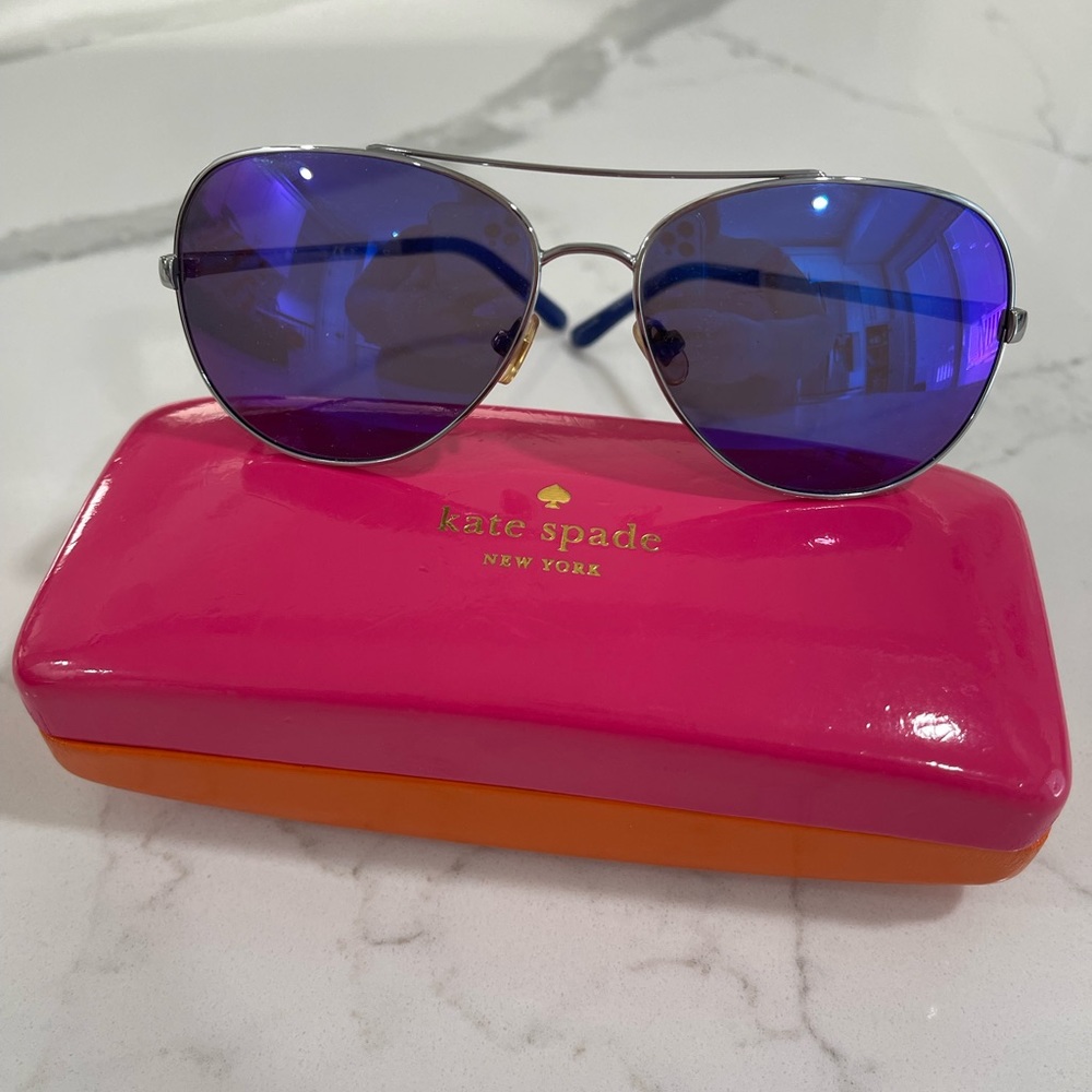 Kate Spade Blue Aviator Sunglasses